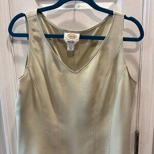 Talbots Silk Shell Blouse - Light Green - 14 - NWOT